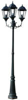 vidaXL Gartenlaterne 3-flammig 230 cm Dunkelgr&uuml;n/Schwarz Aluminium