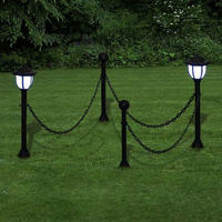 vidaXL 2x LED Lampe Solarleuchte Au&szlig;enlampe Gartenleuchte Laterne