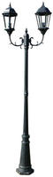 Vidaxl Gartenlaterne 2-flammig 230 Cm Dunkelgr&uuml;n/schwarz Aluminium