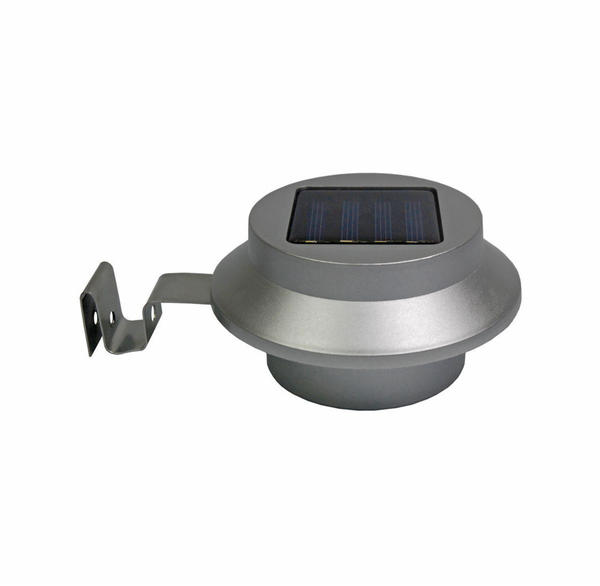 Der Holzwurm LED Solar-Dachrinnenleuchte 2er-Set grau