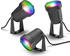 innr Smart Outdoor LED Spot Colour RGBW 3er-Set schwarz (OSL130C)