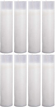 HS Candle Grabkerze (8-tlg) 24cm weiß