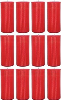 HS Candle Grabkerze (12-tlg) 13cm rot