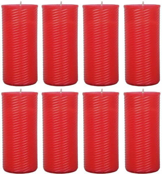 HS Candle Grabkerze (8-tlg) 13cm rot