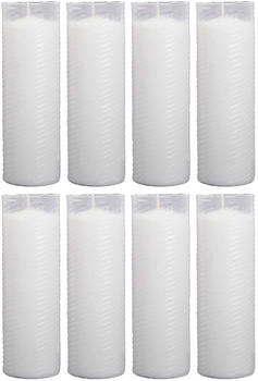 HS Candle Grabkerze (8-tlg) 18cm weiß