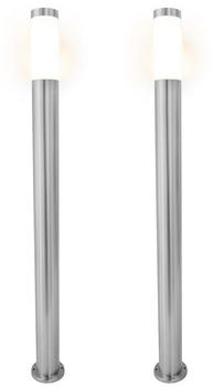 Grafner Edelstahl-Wegleuchte WL10189 100cm E27 (2er-Set)
