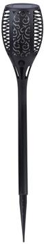 Globo LED Solar-Garten-Fackel schwarz (33077)