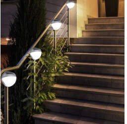 ETC Shop LED Zaun-Solarleuchten 11cm 8er-Set (33429-12_8)