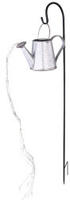 GLOBO LIGHTING LED Solarleuchte "SOLARLEUCHTE METALL SILBERGRAU, 80XLED" LED-Modul 1