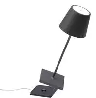 Zafferano LD0320N3, Zafferano Akkuleuchte Poldina Pro Mini 30 cm Dunkelgrau
