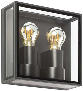 Faro Barcelona Pomo Wall 2xE27 IP65 dunkelgrau