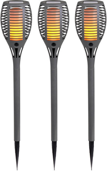 Näve LED-Solar-Fackel mit Flammeneffekt Ø10x58cm 3er-Set (5261616) Test TOP  Angebote ab 27,90 € (März 2023)