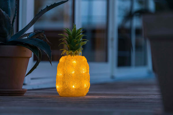 Konstsmide LED Acryl Ananas 16 LEDs warmweiß