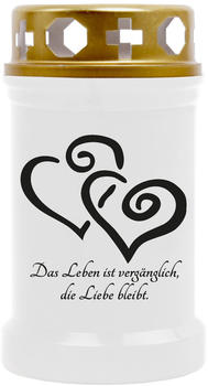 HS Candle Grabkerze 12cm weiß