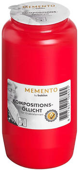 Bolsius Memento Kompositions-Öllicht Nr.7 Ø67x141mm rot (103320716741)