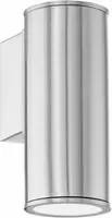 EGLO Wandleuchte "RIGA" GU10 Warmwei&szlig; Wand-/Deckenleuchte, L6,5 x H15 x AL9,5 cm,