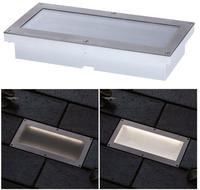 Paulmann LED Einbauleuchte "Brick IP67 200x100mm 3000K 1,6W 50lm 230V Alu, Grau