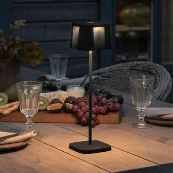 Konstsmide LED-Akku Tischleuchte Nice schwarz 2,5W/120lm IP54