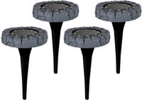 n&auml;ve LED Gartenleuchte "LED-Solar Bodenleuchte" LED-Modul 4 Stk. Kaltwei&szlig; mit
