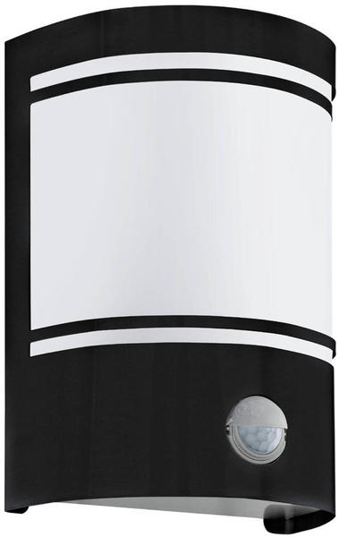 Eglo Wandleuchte Cerno schwarz/weiß E27 IP44 Bewegungsmelder