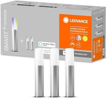 LEDVANCE Smart+ LED-Erdspießleuchten Erweiterung silber/weiß 3x 0,63W/108lm IP65 RGBW