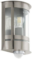 EGLO Wandleuchte "Tribano Au&szlig;en-Wandlampe, Au&szlig;enleuchte, silber, Wandleuchte, E27,