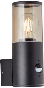 Brilliant Sergioro Außenwandlampe mit Bewegungsmelder schwarz matt