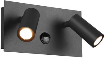 Trio LED-Spot Tunga anthrazit 2x3,5W/840lm IP54 mit mit Bewegungsmelder (222969242)