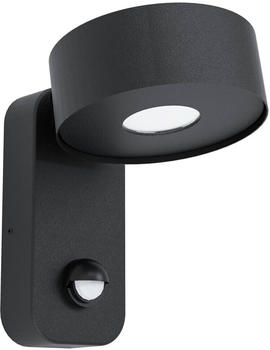 Eglo LED Wandleuchte Palosco 6W/500lm IP44 mit Bewegungsmelder schwarz (98738)