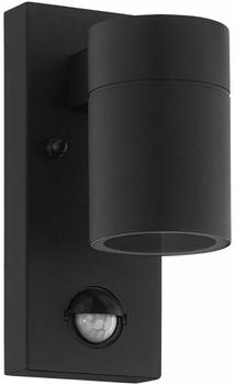 Eglo LED Wandleuchte Riga 3W/GU10 IP44 Bewegungsmelder schwarz (99571)
