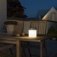 Konstsmide 7806-302, Konstsmide 7806-302 Assisi Solar-Tischlampe 1W Warmwei&szlig; Grau