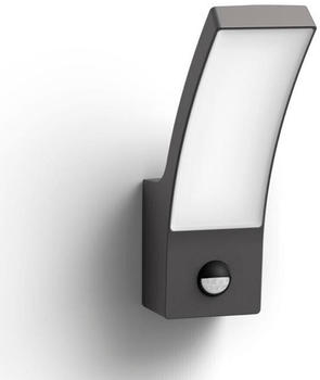 Philips LED Wandleuchte Splay 12W/1200lm IP44 mit Bewegungsmelder schwarz (41773100)