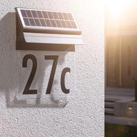 Paulmann 94694, Paulmann 94694 Solar Housenumber Solar-Hausnummernleuchte Warmwei&szlig;