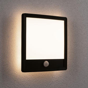 Paulmann LED Zigbee Wand-/Deckenleuchte Lamina tunable Warm 14W 920lm IP44 eckig mit Bewegungsmelder schwarz (94709)