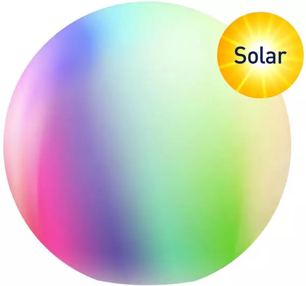 tint Calluna Solar LED-Kugel, CCT, RGB, Ø 35 cm
