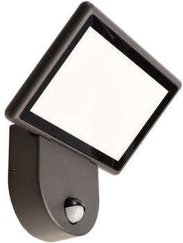 Deko-Light LED Wandleuchte Alkes S Motion in Dunkelgrau 21W 735lm IP65 mit Bewegungsmelder grau