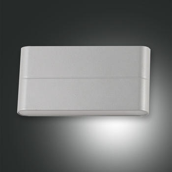 Fabas Luce LED Außenwandleuchte Casper in silber 14W 1300lm silber