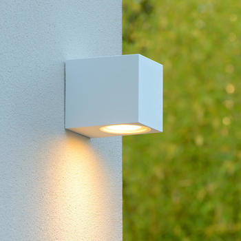 Lucide Wandleuchte Zaro in Weiß GU10 IP44 eckig weiß