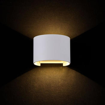 Maytoni LED Wandleuchte Fulton in Weiß 6W 360lm IP54 rund weiß