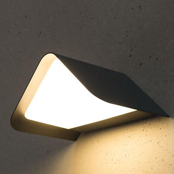 Heitronic LED Wandleuchte Java 11.5W 3000K 630lm IP54 schwarz