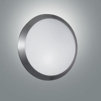 Fabas Luce Wand- und Deckenleuchte Borea in nickel-satiniert E27 grau