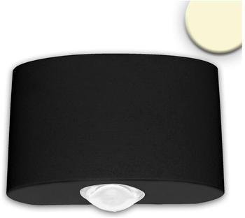 ISOLED LED Wandleuchte Up&Down 2*2W CREE, IP54, sandschwarz, warmweiß schwarz