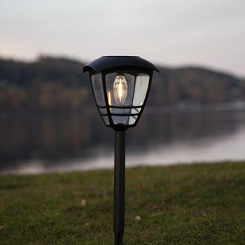 Star Trading LED Solarleuchte Felix in Schwarz 450 mm schwarz