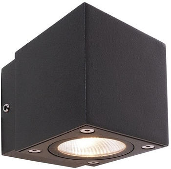 Deko-Light LED Wandaufbauleuchte Cubodo II Single Dg Mini in Dunkelgrau und Transparent 4,5W 220lm IP54 grau