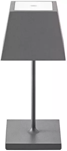 Sigor LED Akku Tischleuchte Nuidnie 2,2W 180lm IP54 eckig Graphitgrau
