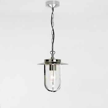 Astro Pendelleuchte Montparnasse in Nickel E27 IP44 silber
