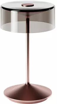 Sigor LED Akku Tischleuchte Numotion roségold/schwarz-transparent