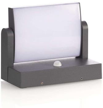 Lindby LED-Außenwandleuchte Sherin, drehbar mit Sensor