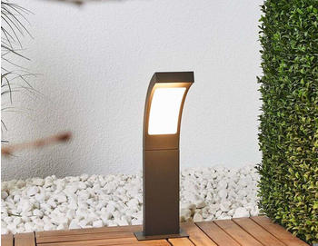 Lucande Moderne LED-Sockelleuchte Juvia in Grafitgrau