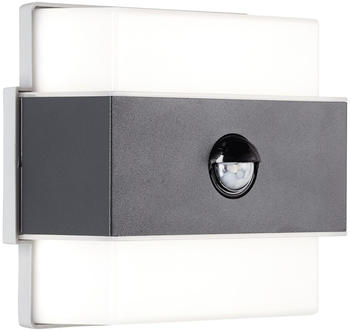 Brilliant Archie LED Außenwandleuchte Bewegungsmelder anthrazit, Metall/Kunststoff, 1x 7.5W LED integriert, (650lm, 4000K), A